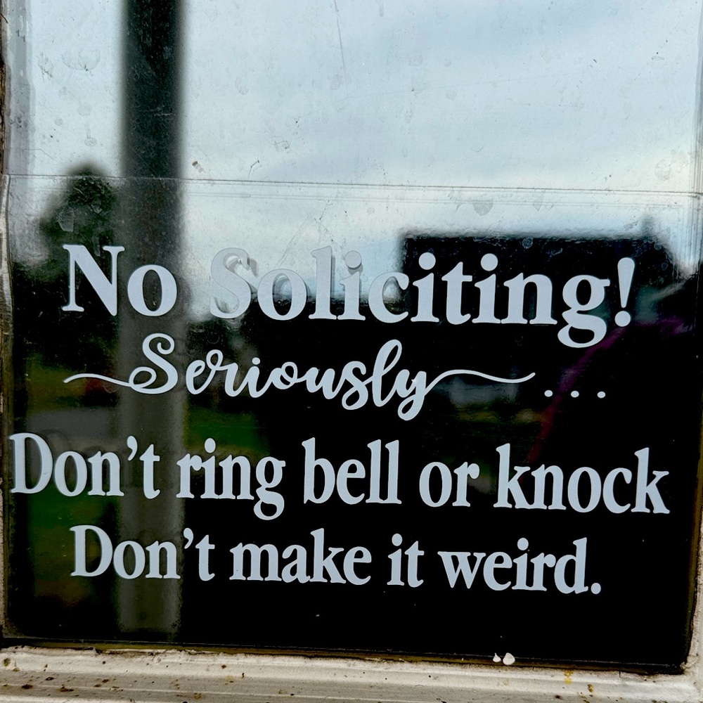 No Soliciting Wall Decor Sign -